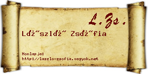László Zsófia névjegykártya