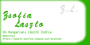 zsofia laszlo business card